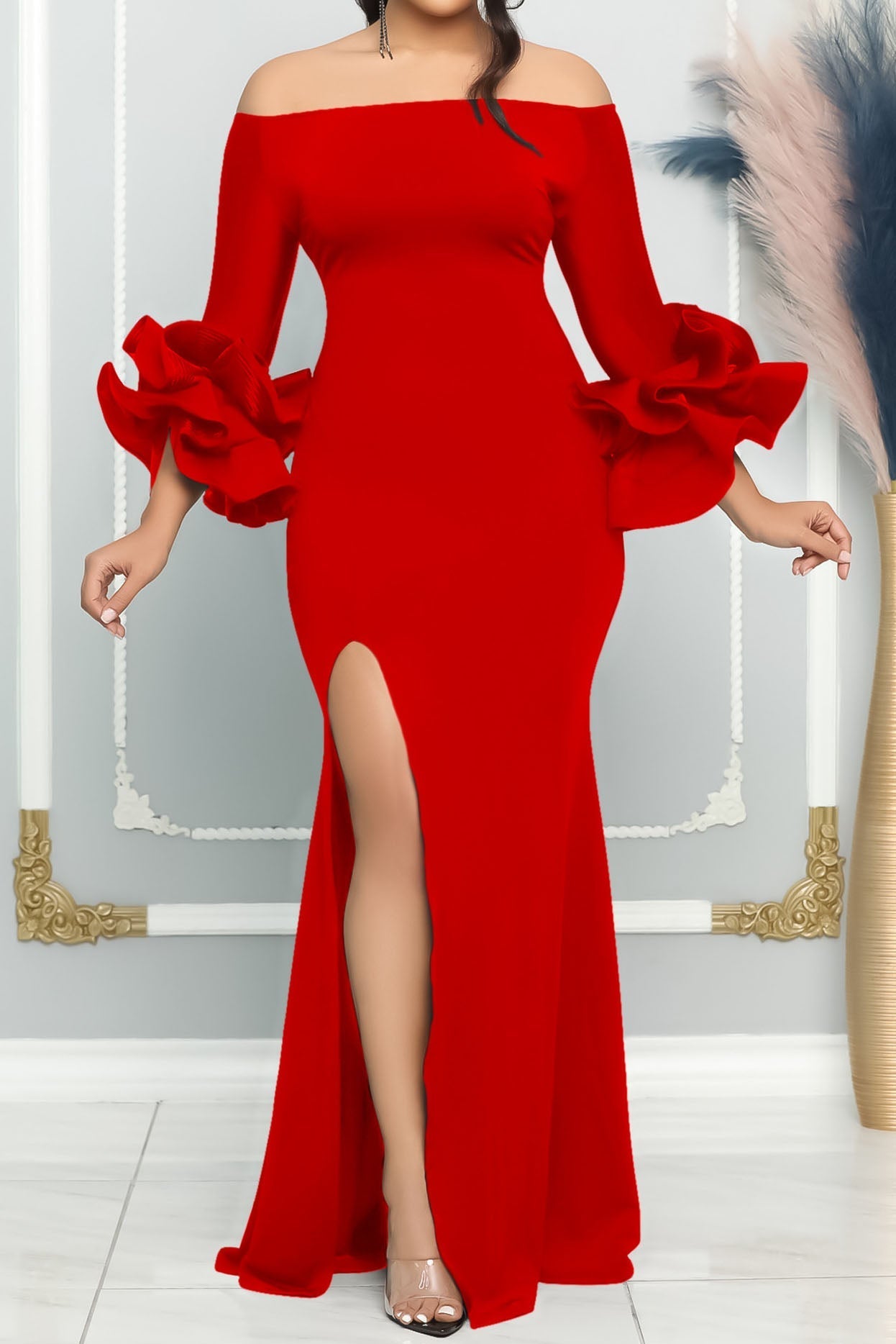 Evening Party Dress, Mermaid Cocktail Dress Lavish Daily