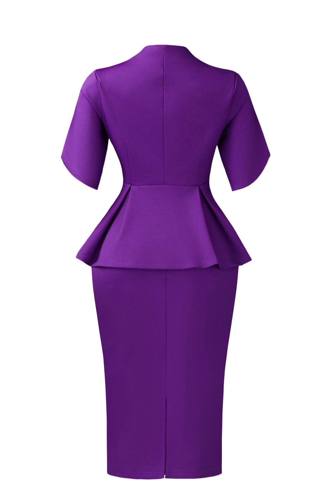 Elegant Peplum Top & Pencil Skirt Set Lavish Daily
