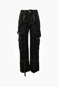 Mid Rise Loose Fit Denim Pants Lavish Daily