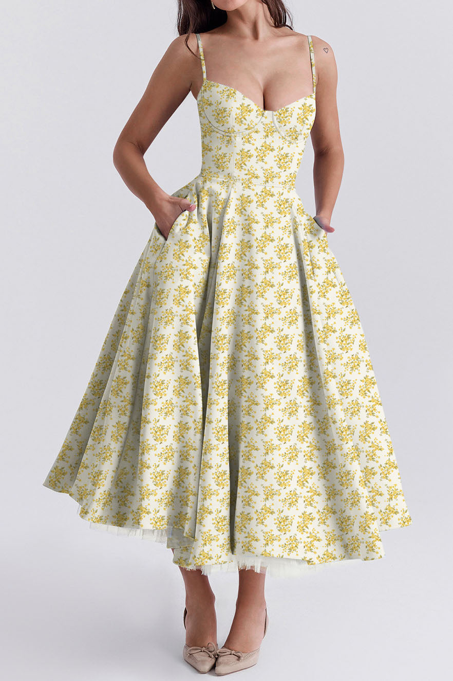 Luxury Spaghetti Strap Princess Dress Lavish Daily