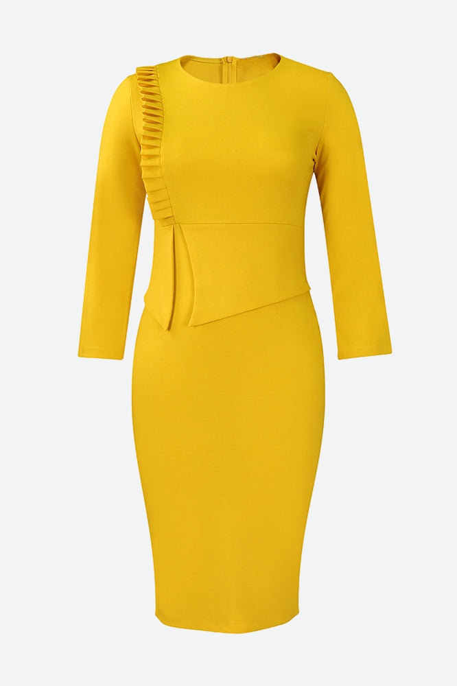 Casual Elegant Solid Versatile Dress Lavish Daily