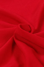 Elegant Ruffle Hem V Neck Wrapped Skirt Dress Lavish Daily