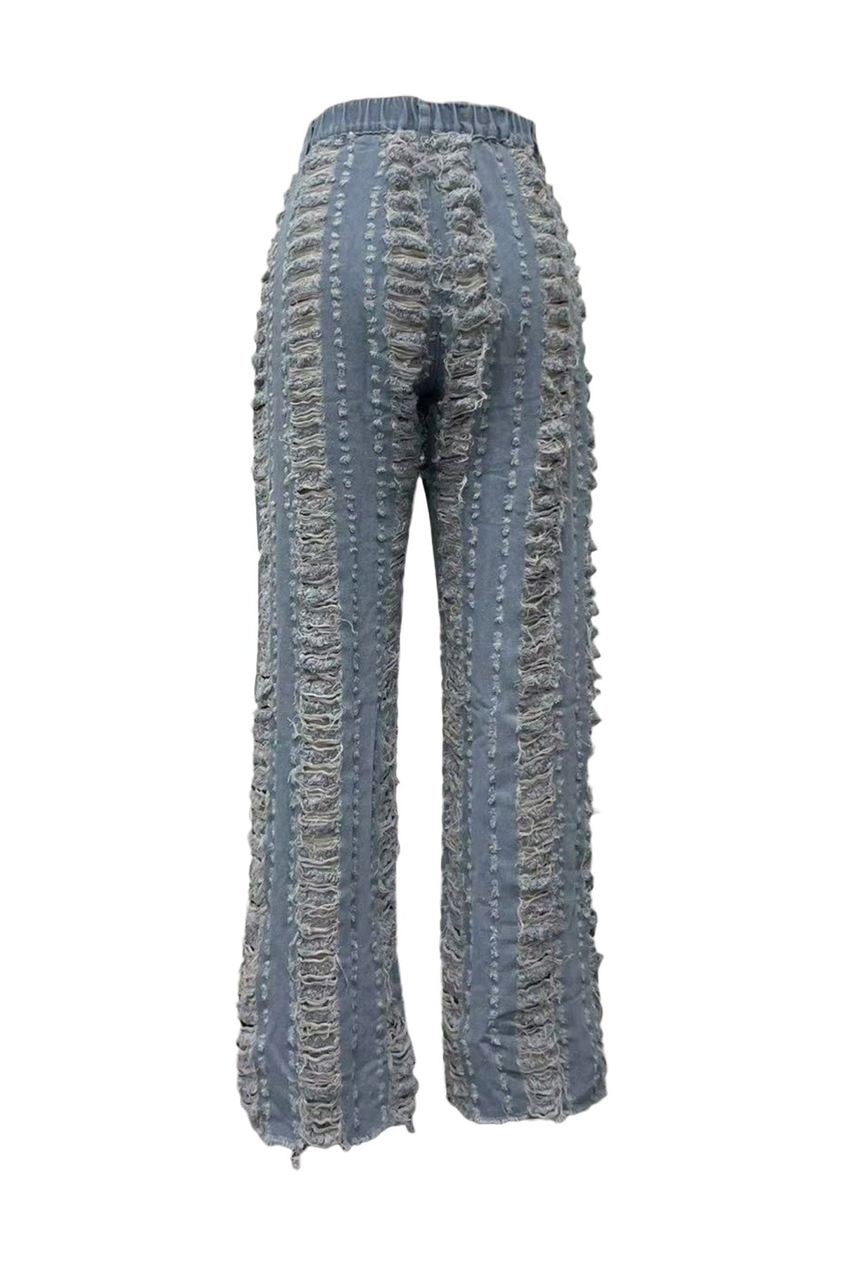 Extreme Shredded Denim Pants Lavish Daily