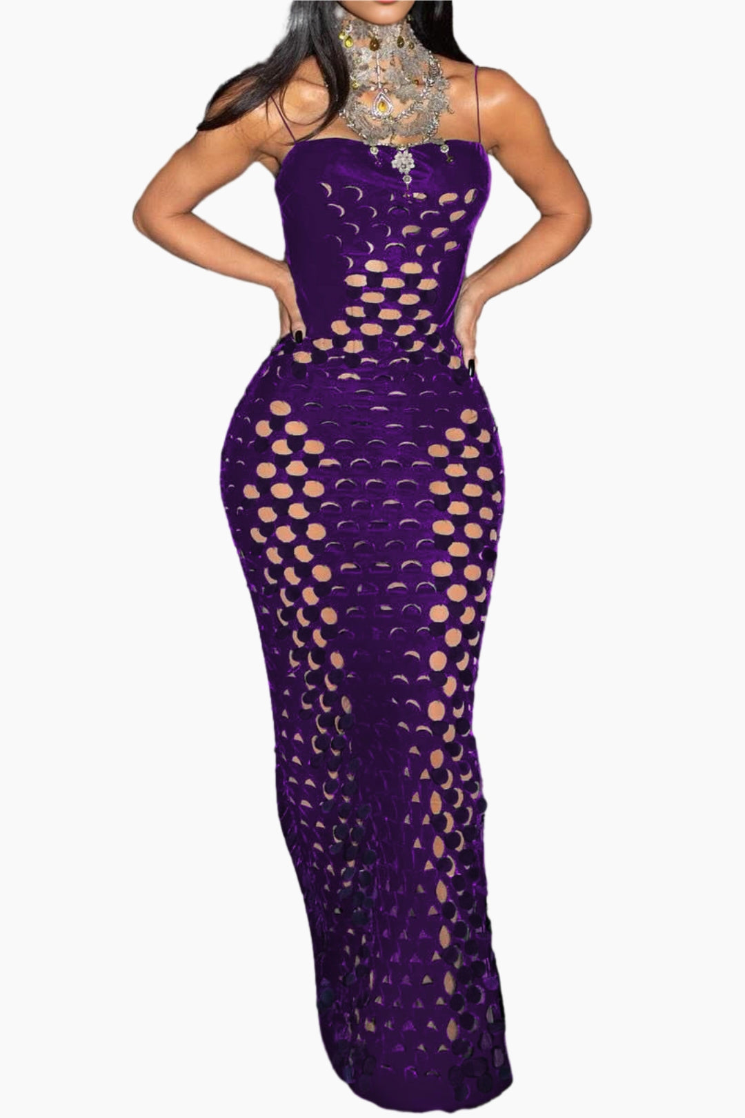 Circular Cutouts Bodycon Dresses Lavish Daily