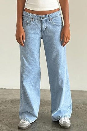 Vintage Low Rise Straight Leg Jeans Lavish Daily