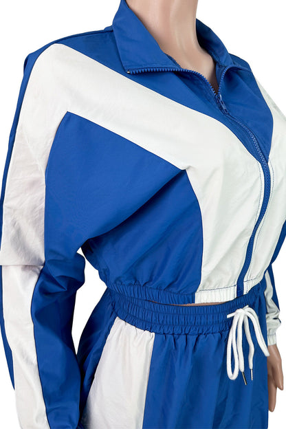 Colorblock Track Jacket & Pants Set Lavish Daily