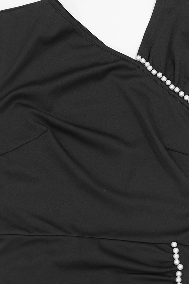 Bubble Sleeve Casual Split Hem Dress Lavish Daily