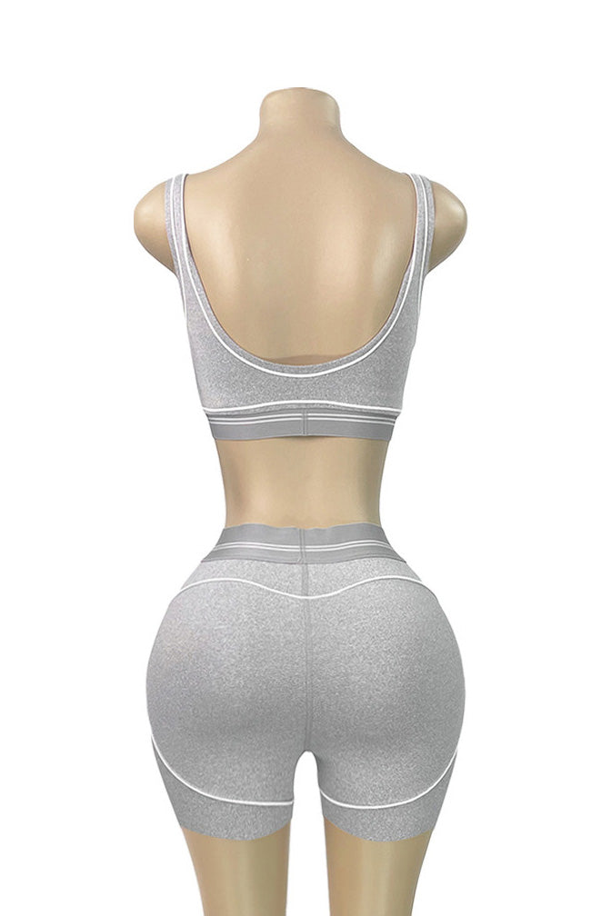 Contour Piping Biker Short Set Lavish Daily