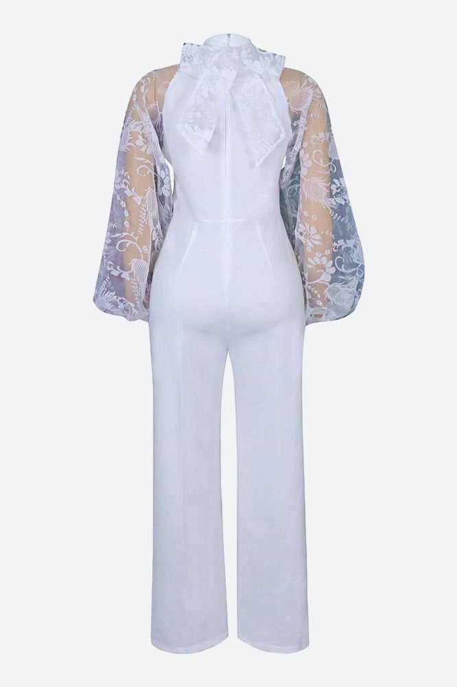 Long Sleeve Slim Fit Chic Straight Jumpsuit Lavish Daily