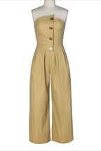 Strapless Wide-Leg Jumpsuit Lavish Daily