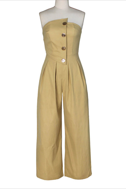 Strapless Wide-Leg Jumpsuit Lavish Daily
