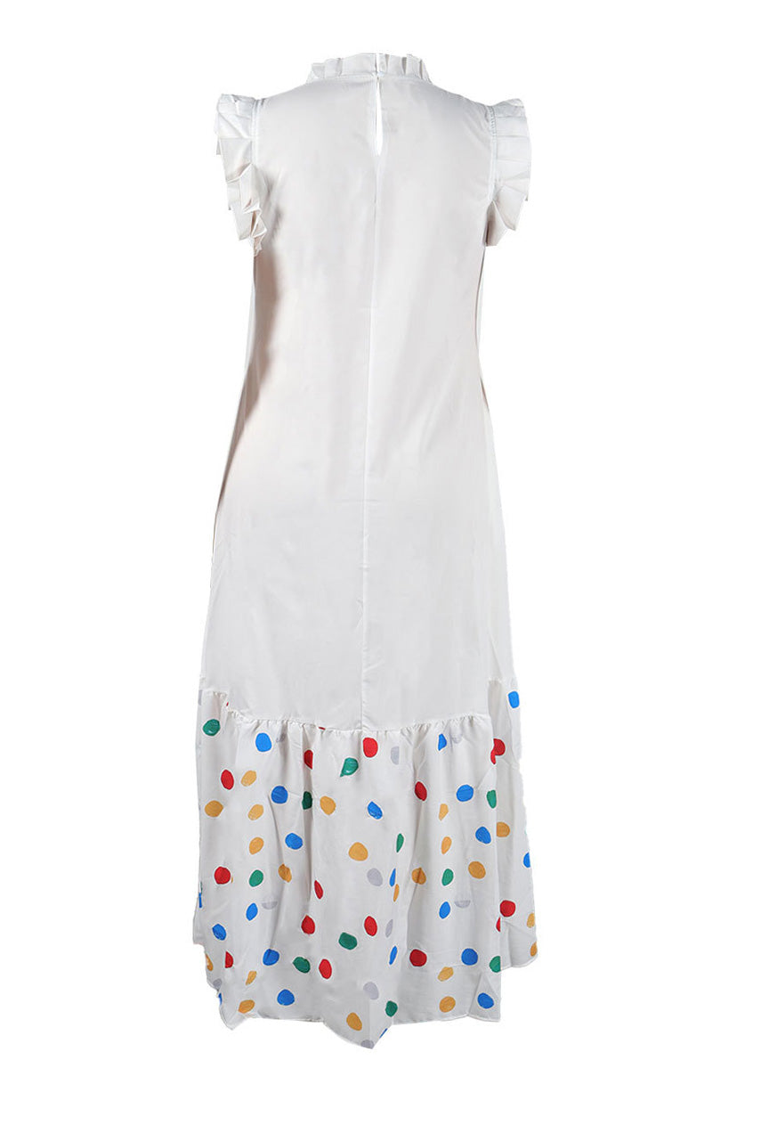 Maxi Dress With Ruffle Sleeve Lavish Daily