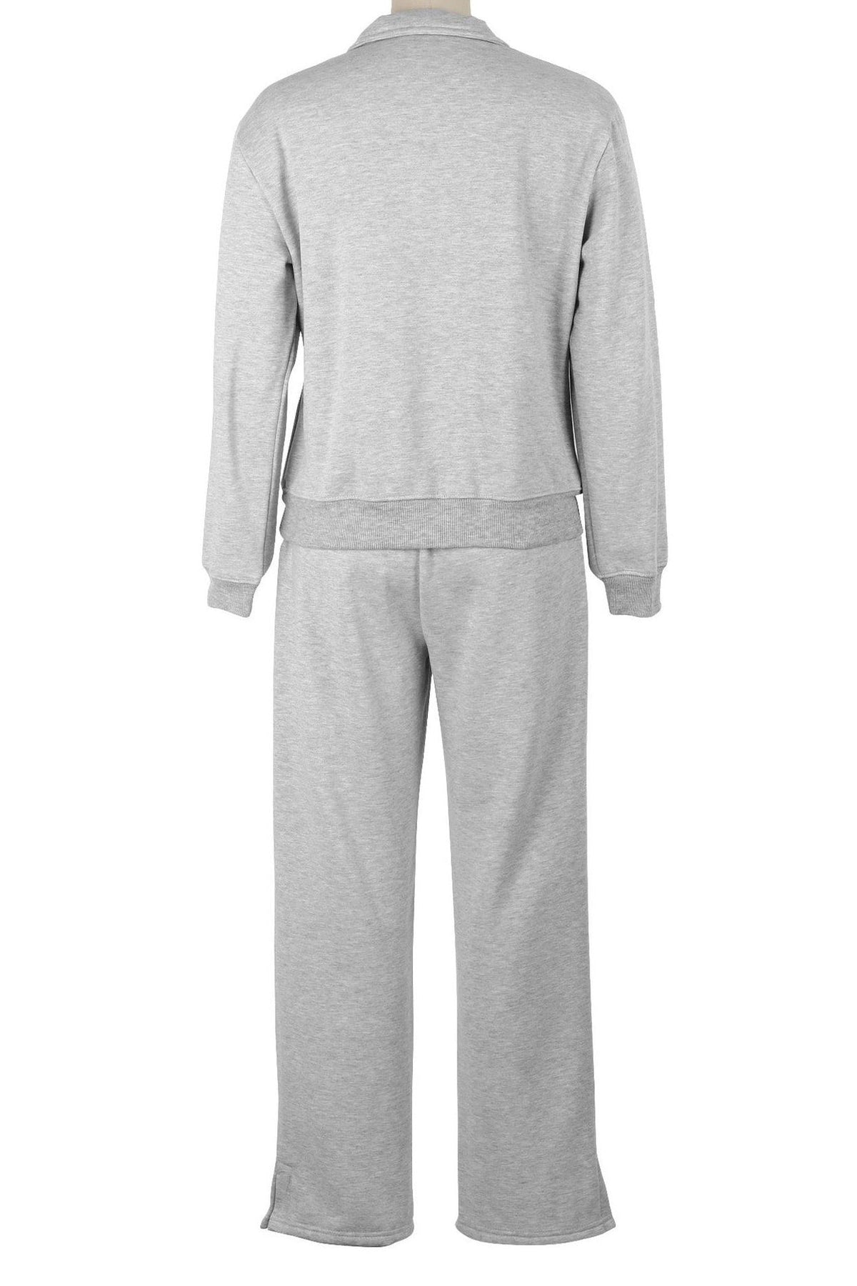 Fleece Lined Loose Fit Two-Piece Tracksuit Lavish Daily
