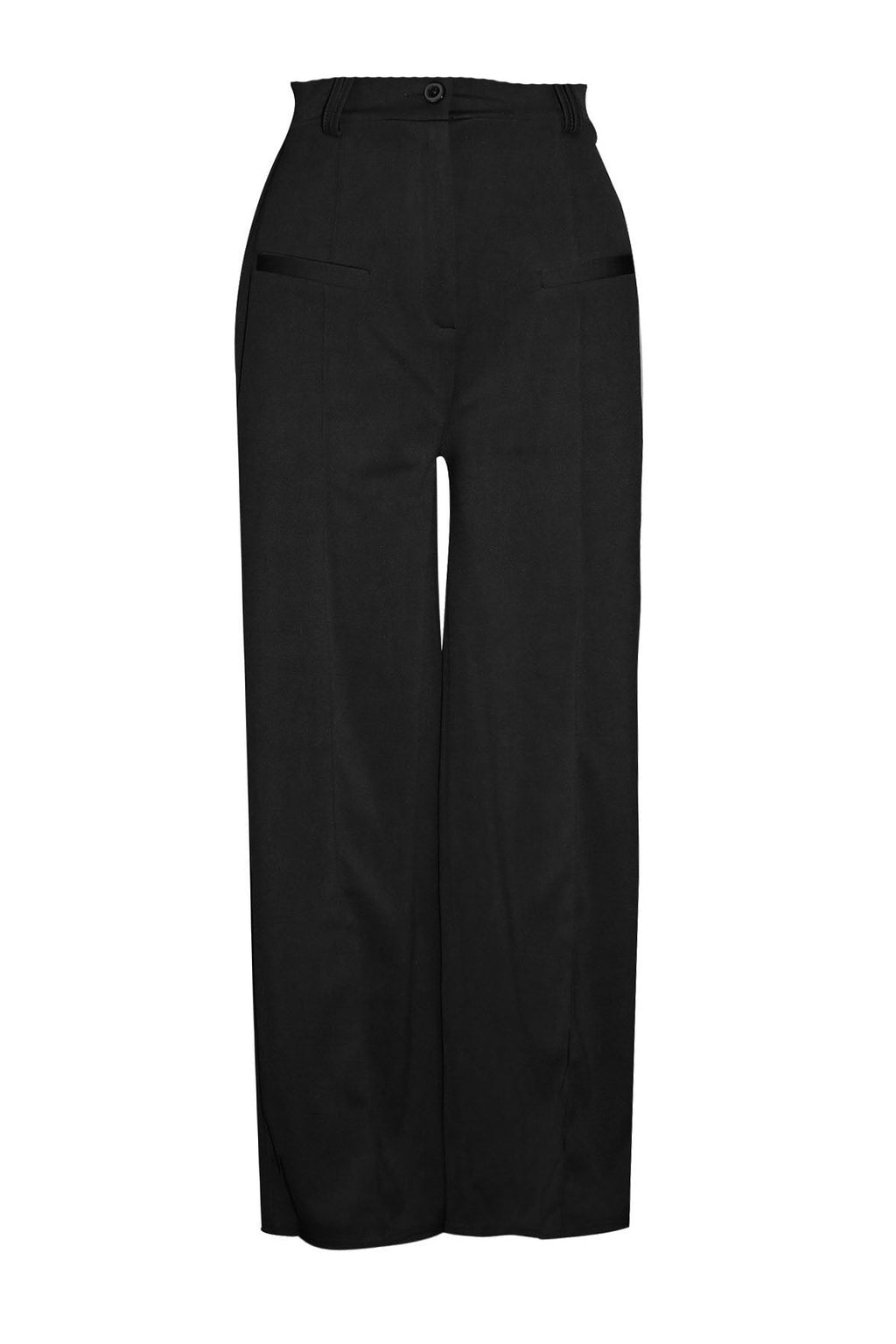 Casual Solid Color Loose Wide-Leg Pants Lavish Daily