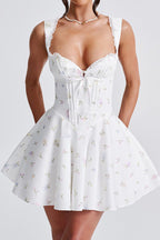 Strap Backless Fit & Flare Mini Dress Lavish Daily