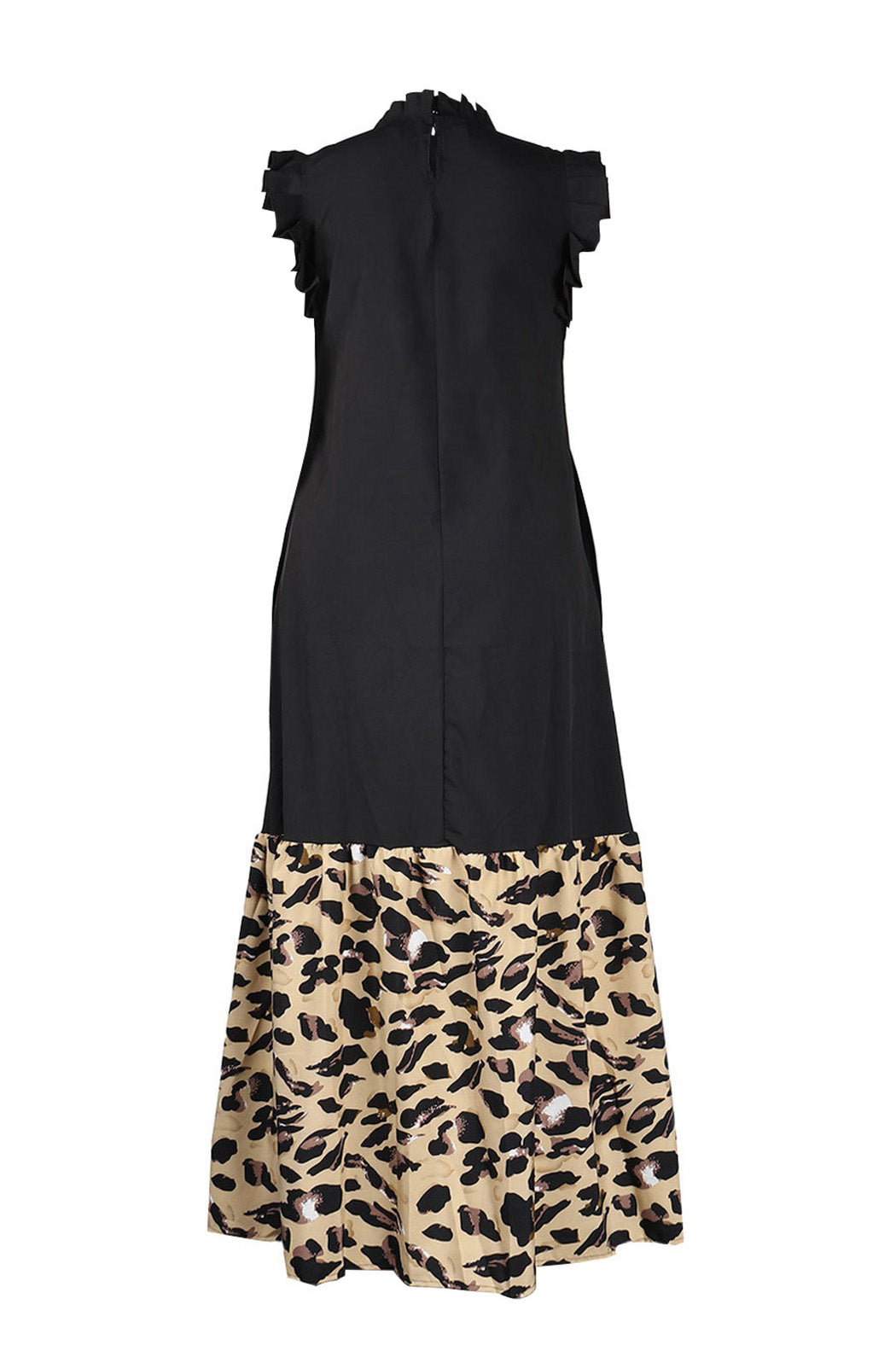 Maxi Dress With Ruffle Sleeve Lavish Daily