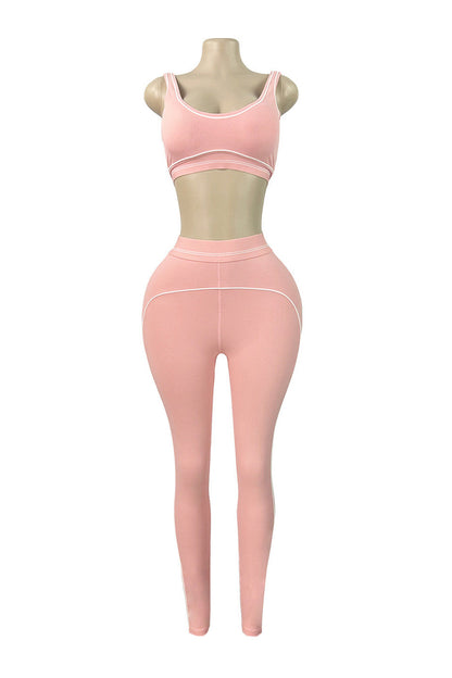 Contour Piping 2-Piece Workout Set Lavish Daily
