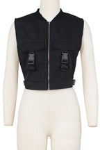 Cargo Zipper Vest Top Lavish Daily