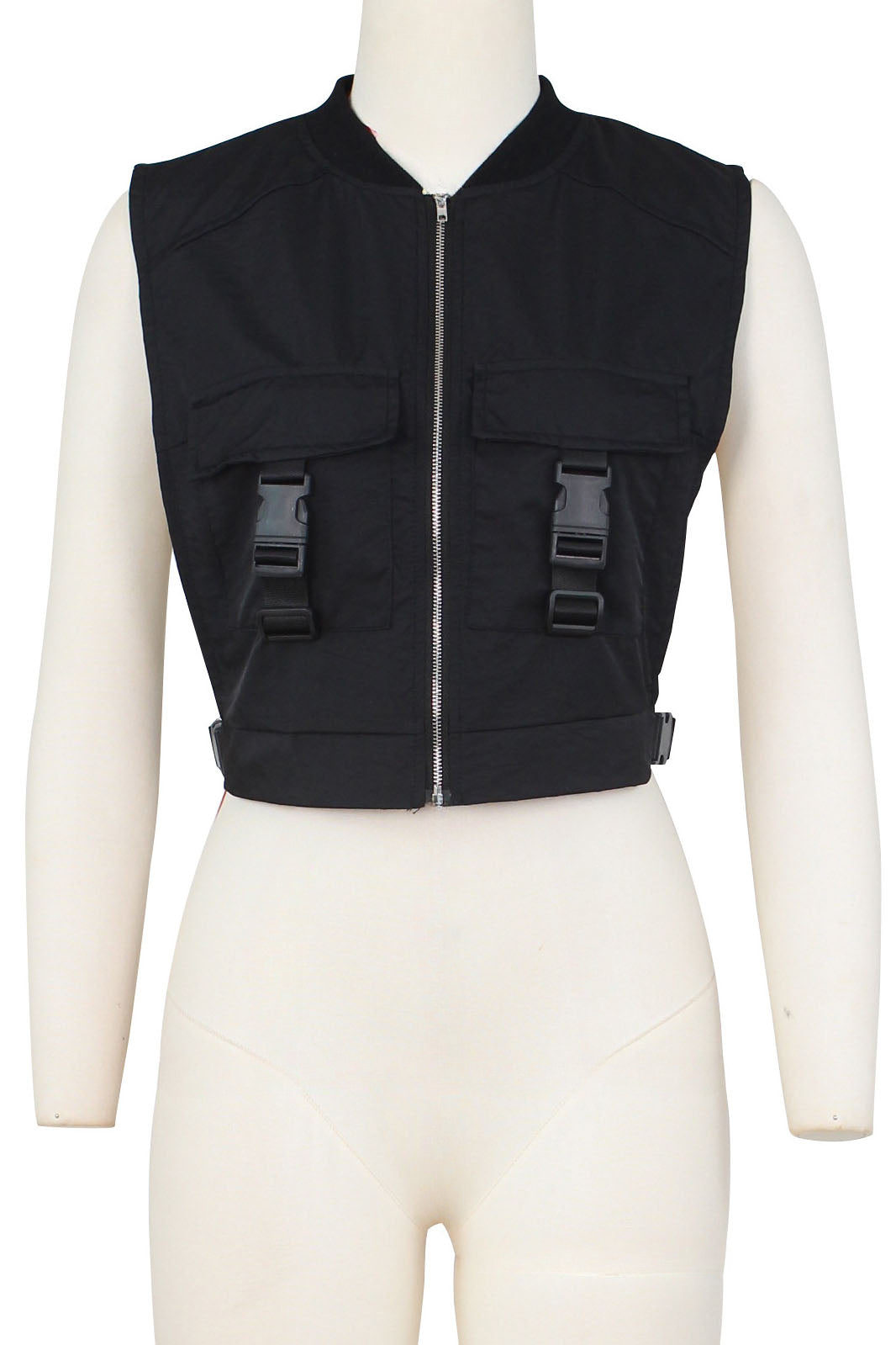 Cargo Zipper Vest Top Lavish Daily