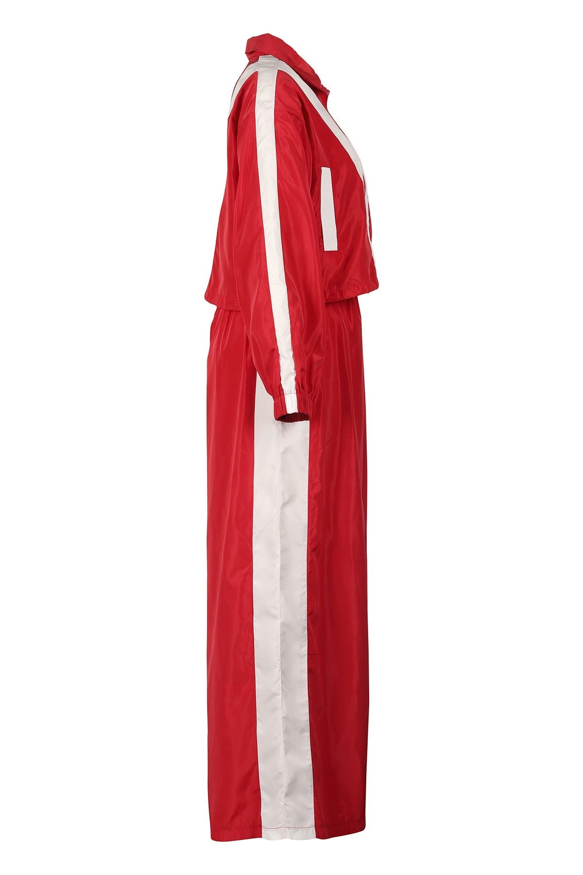 Color-Block Windbreaker & Wide-Leg Set Lavish Daily