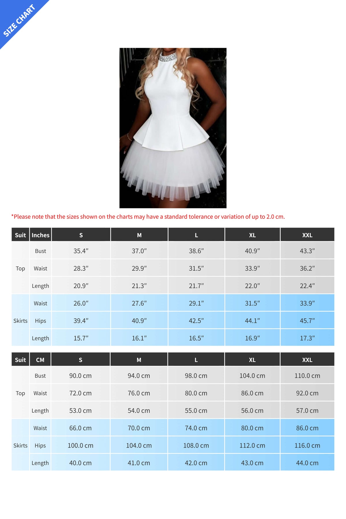 Rhinestone Neck Tulle Mini Set Lavish Daily