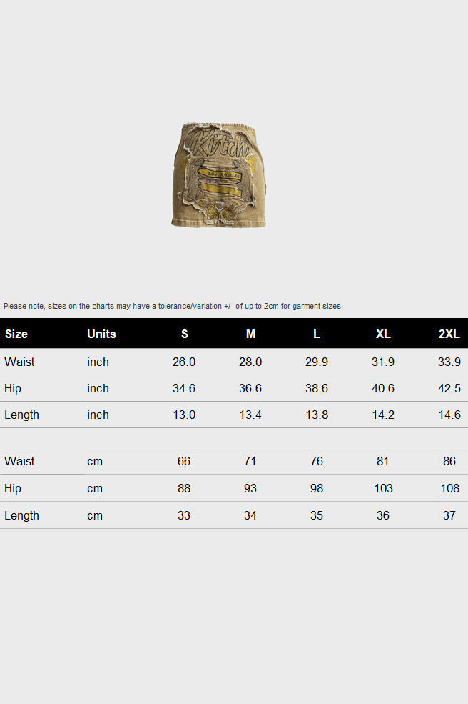 Denim Mini Skirt Lavish Daily