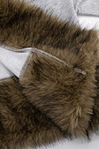 Sweatshirt with Fur Trim LavishDaily