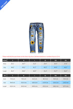 Slim Fit Printed Denim Trousers Lavish Daily