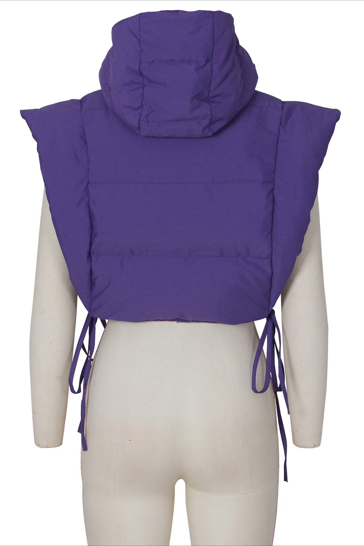 Self Tie Puffer Vest Lavish Daily