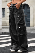High Waist Wide Leg Denim Jeans Lavish Daily