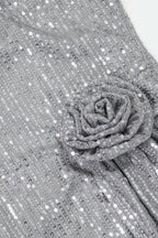 Sequin Strapless Bodycon Party Mini Dress Lavish Daily