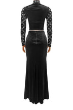 Elegant Pearl Beaded Rhinestone Evening Maxi Set Lavish Daily