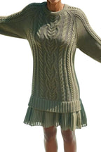 Casual Twist Sweater Mini Dress Lavish Daily