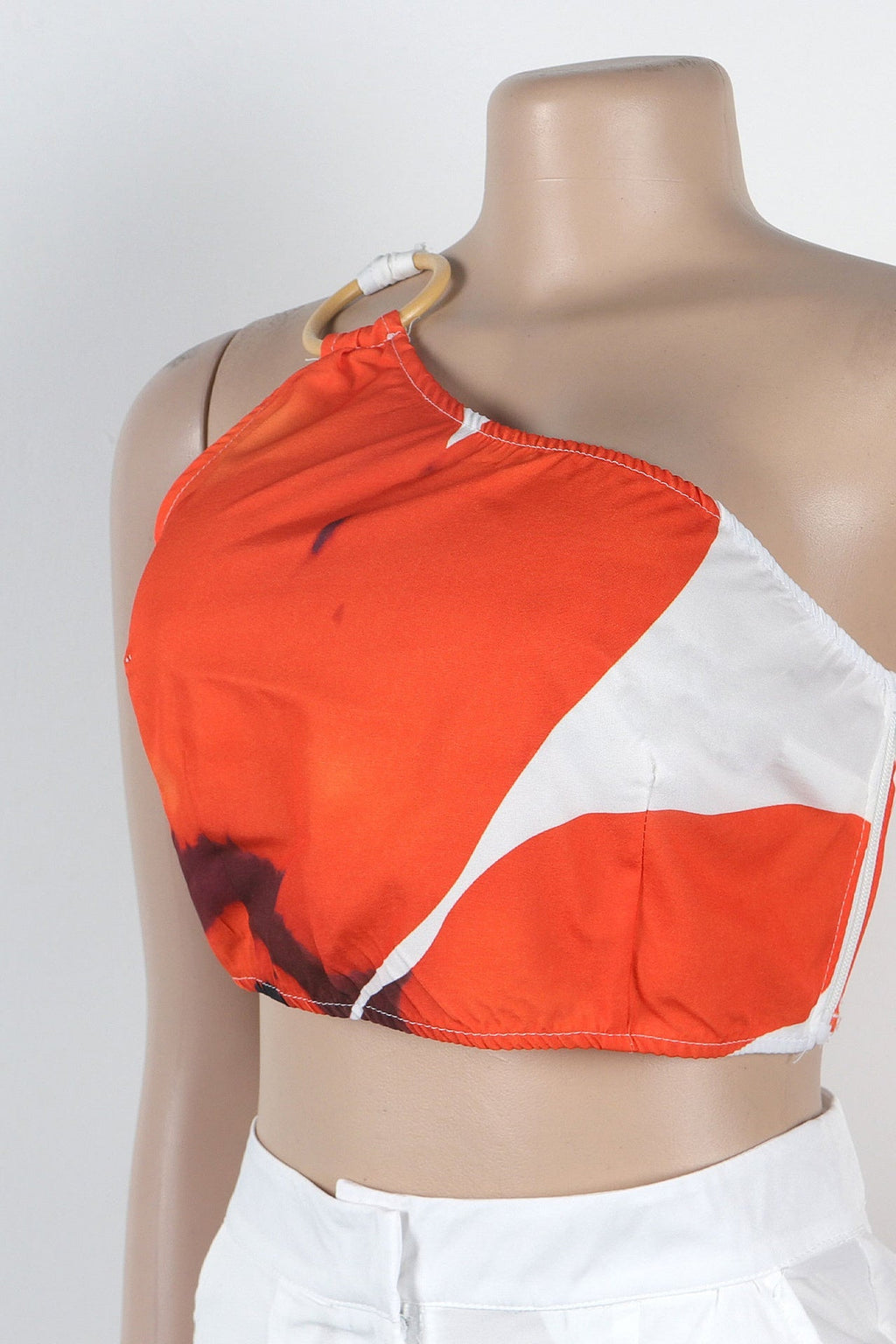 Printed One-Shoulder Top & Wide Leg Pants Set Lavish Daily