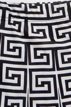 Printed Skirt & Embroidered Top Set Lavish Daily