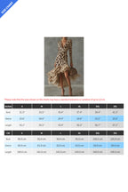 V Neck Long Sleeve Print Mesh Dress LavishDaily