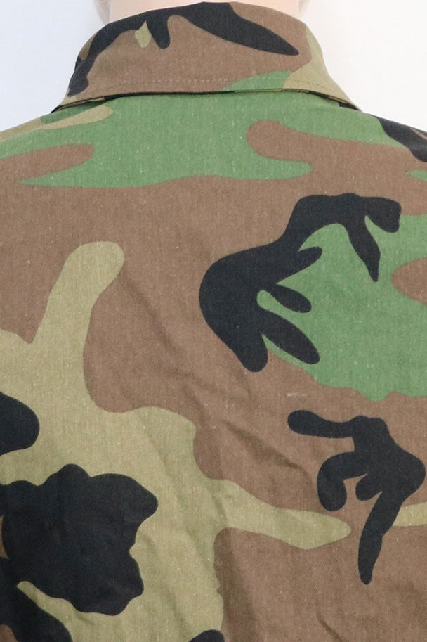 Camouflage Print Casual Jacket Lavish Daily