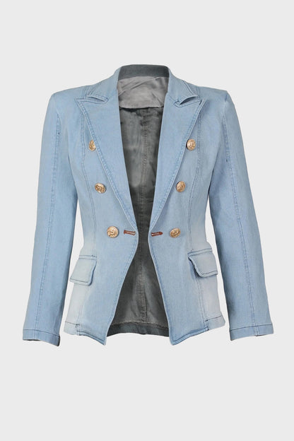 Denim Blazer Jacket Lavish Daily