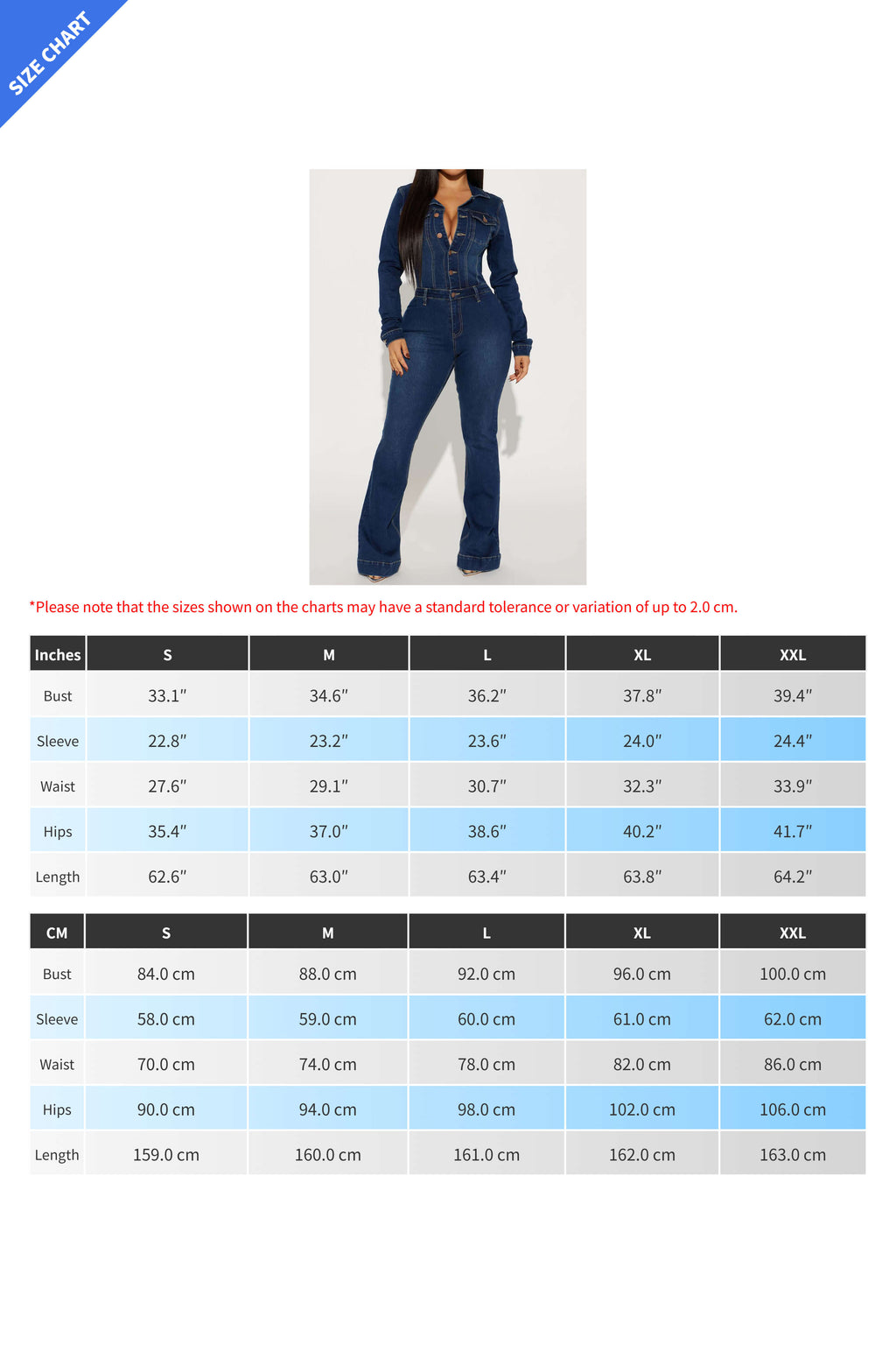 Stretch Washed Denim Jumpsuit Lavish Daily
