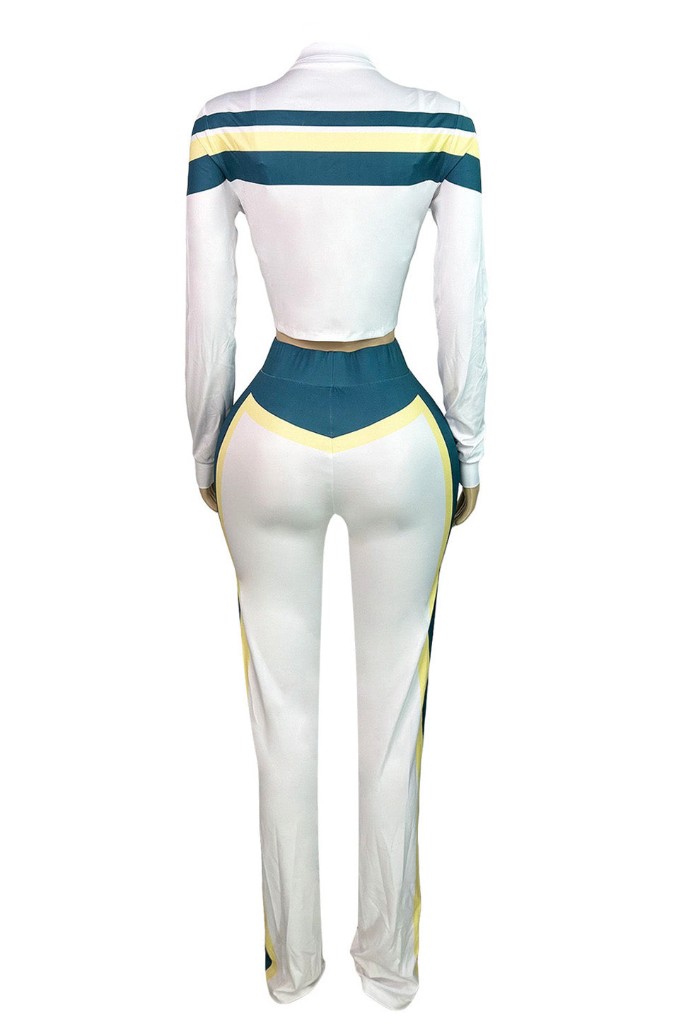 Printed Front-Tie Top and Long Pants Set Lavish Daily