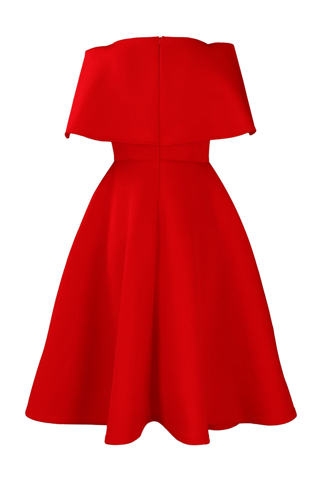 Off-Shoulder Ruffle Fit & Flare Midi Dress Lavish Daily