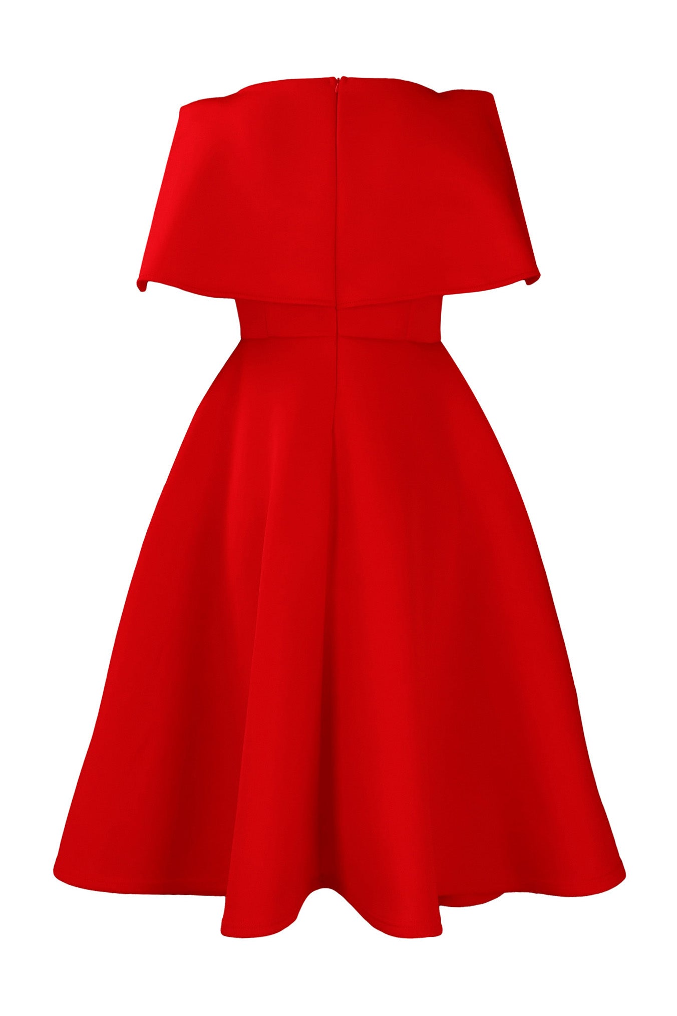 Off-Shoulder Ruffle Fit & Flare Midi Dress Lavish Daily