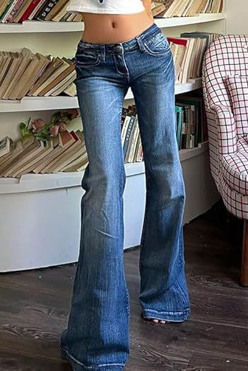 Vintage Denim Flare Leg Jeans Lavish Daily
