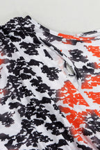 Printed Bodycon Back Slit Dress Lavish Daily