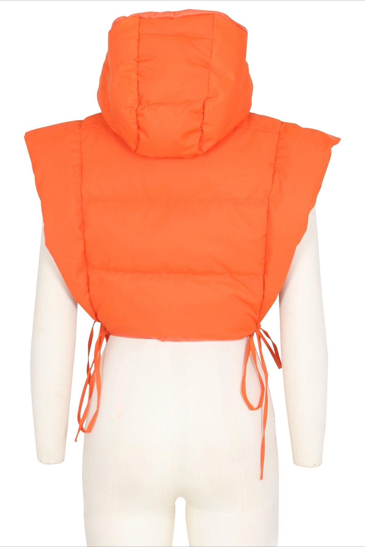 Self Tie Puffer Vest Lavish Daily
