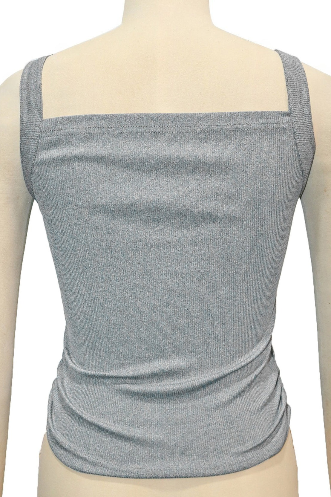 Buckle Moto Strap V-Neck Ribbed Cami Top Lavish Daily