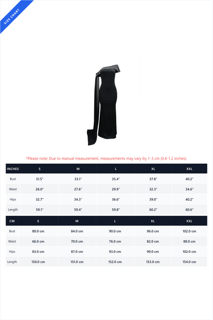 Rhinestone Cape One Shoulder Maxi Dress Lavish Daily