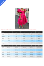 Square Neck Puff Sleeve Midi Dress Lavish Daily