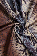 Snake Print Bodysuit & Skinny Pants Set Lavish Daily