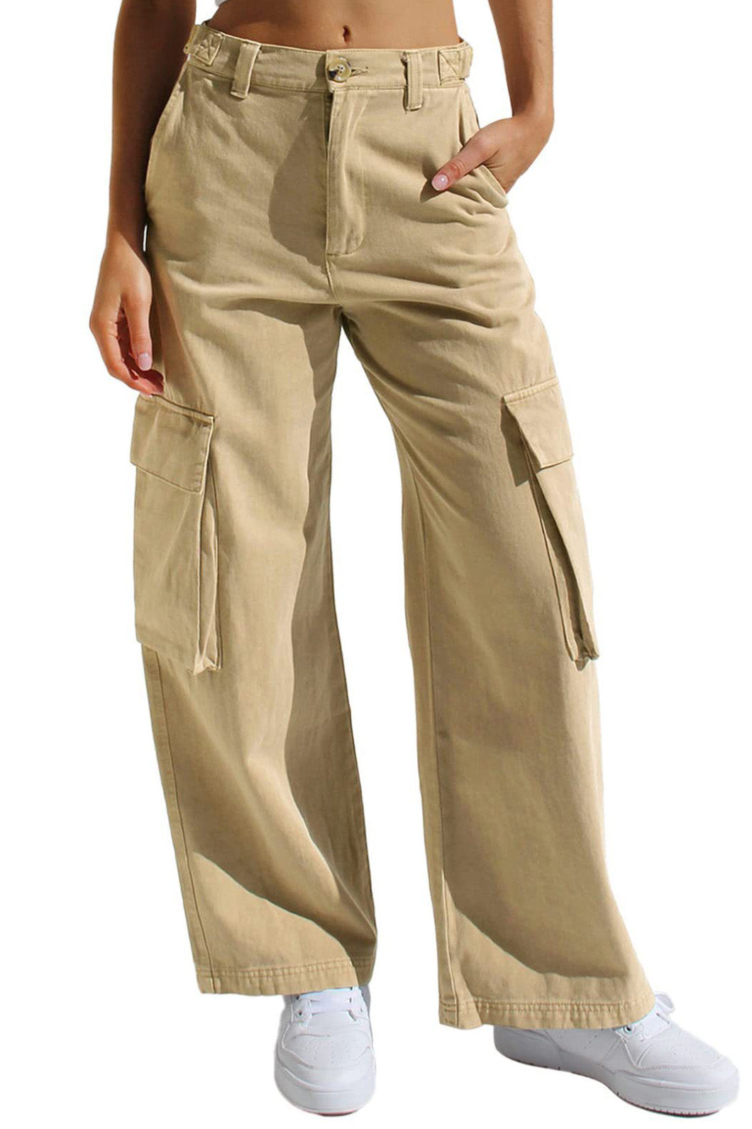 Multi Pocket Cargo Style Women’s Denim Pants Lavish Daily